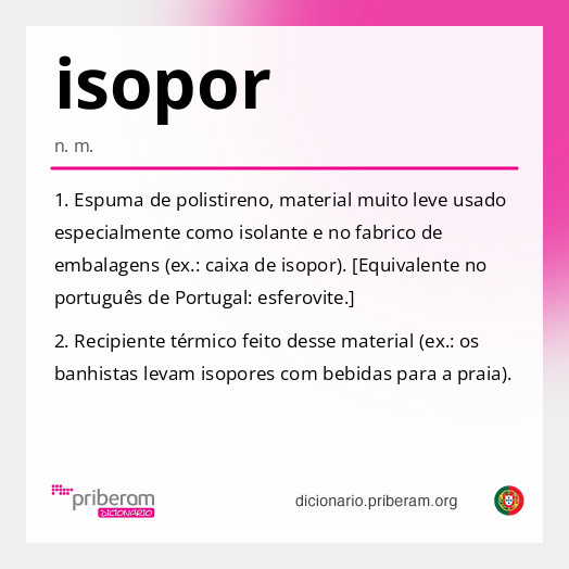 Significado de isopor