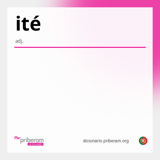 Significado de ité