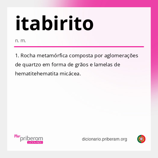 Significado de itabirito