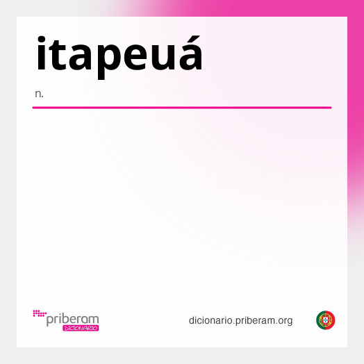 Significado de itapeuá
