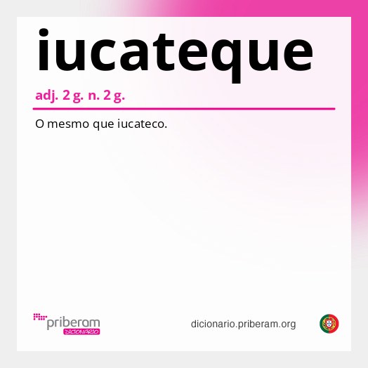 Significado de iucateque