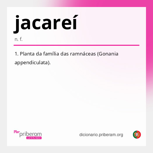 Significado de jacareí