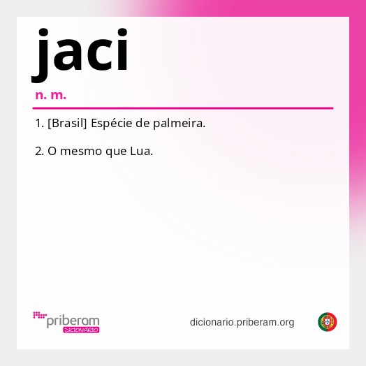 Significado de jaci