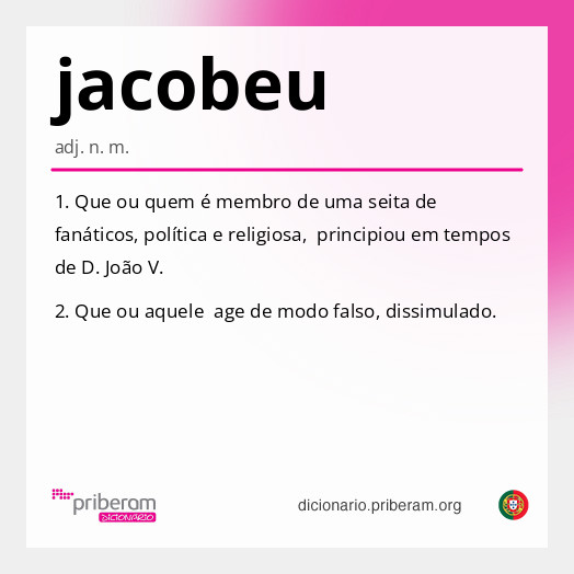 Significado de jacobeu
