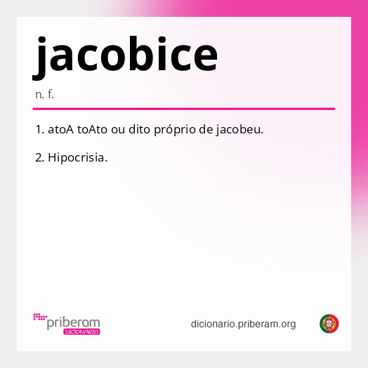 Significado de jacobice