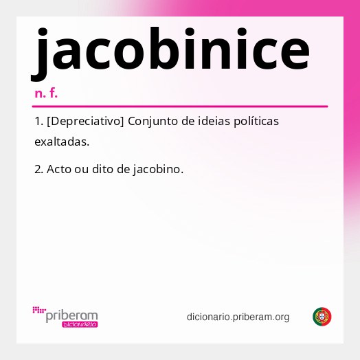 Significado de jacobinice