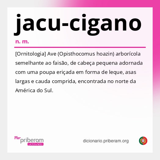 Significado de jacu-cigano