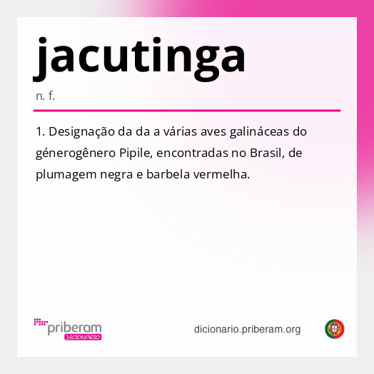 Significado de jacutinga