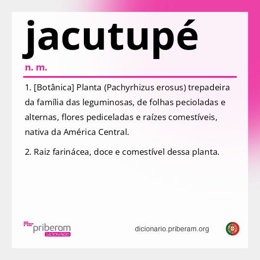 Significado de jacutupé
