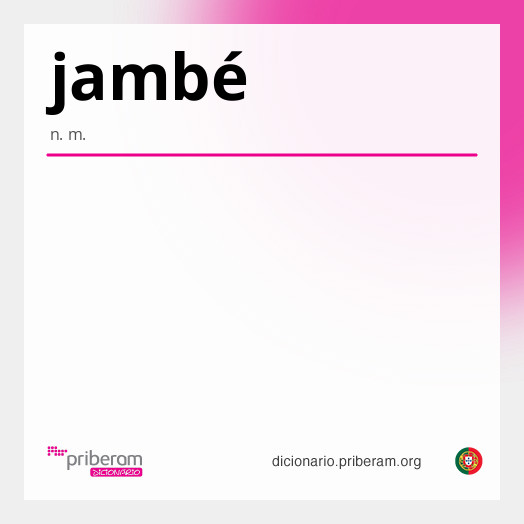 Significado de jambé