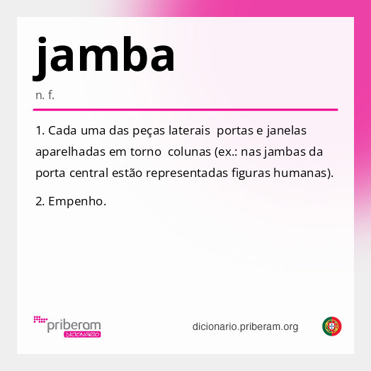 Significado de jamba