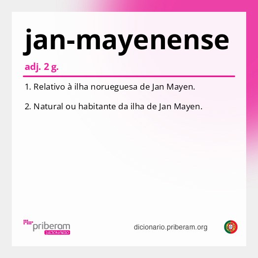 Significado de jan-mayenense