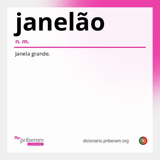 Significado de janelão
