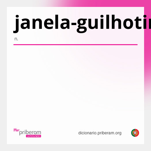 Significado de janela-guilhotina