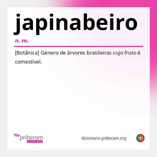 Significado de japinabeiro