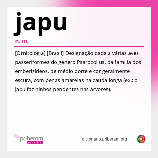 Significado de japu