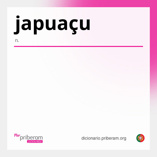 Significado de japuaçu
