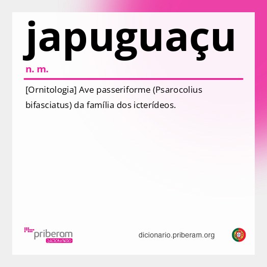 Significado de japuguaçu