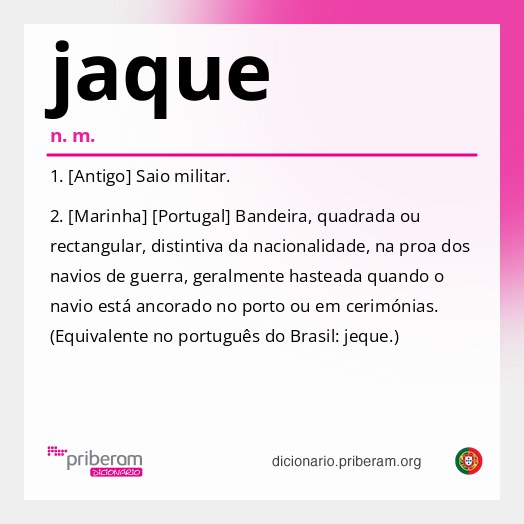 Significado de jaque