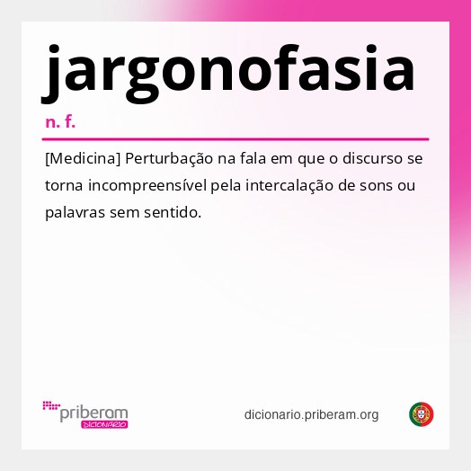 Significado de jargonofasia