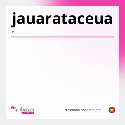 Significado de jauarataceua