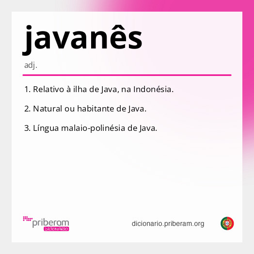 Significado de javanês