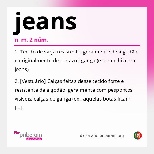 Significado de jeans