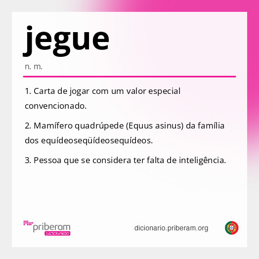 Significado de jegue