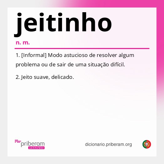 Significado de jeitinho