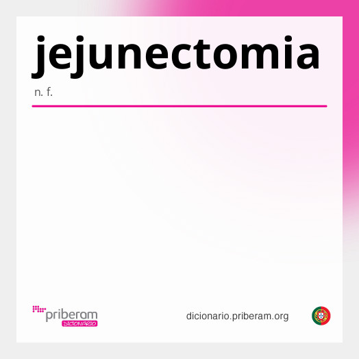 Significado de jejunectomia