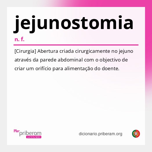 Significado de jejunostomia