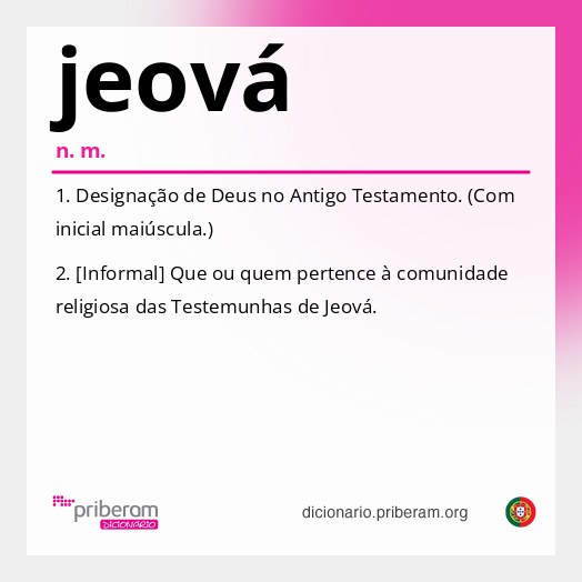 Significado de jeová