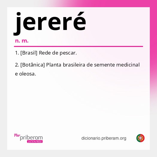 Significado de jereré