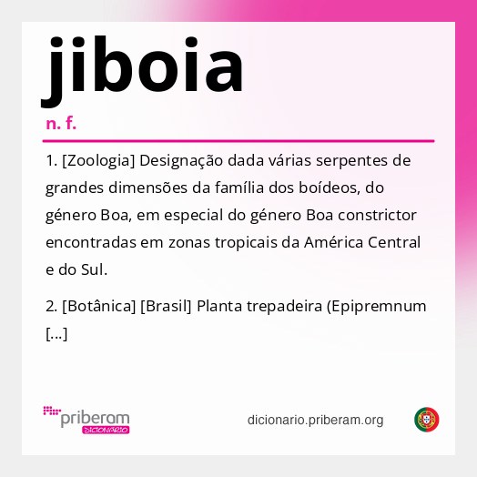 Significado de jiboia