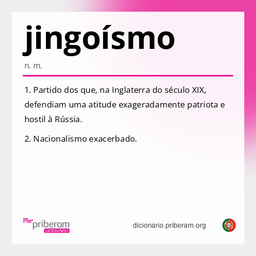Significado de jingoísmo