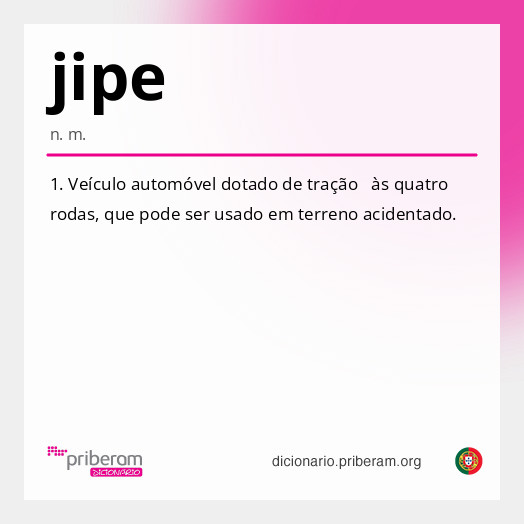 Significado de jipe