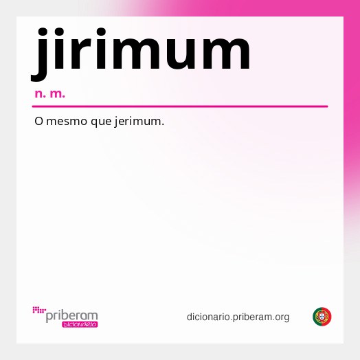 Significado de jirimum