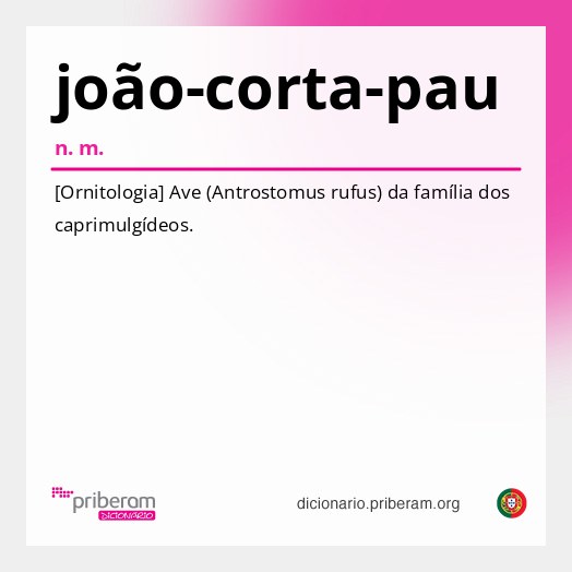 Significado de joão-corta-pau