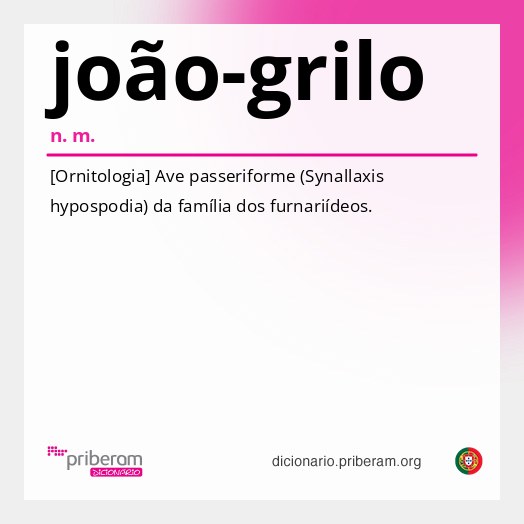 Significado de joão-grilo