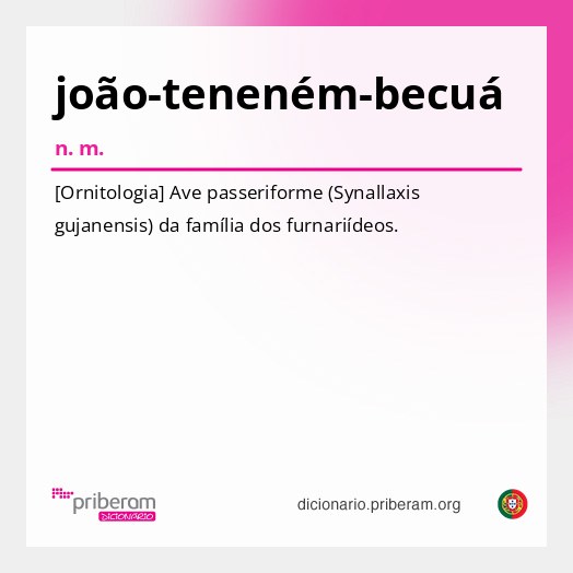 Significado de joão-teneném-becuá