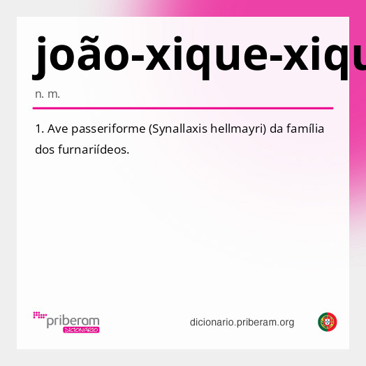 Significado de joão-xique-xique