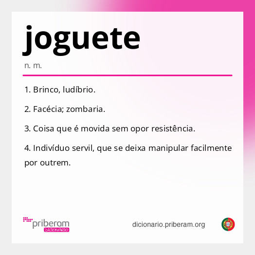 Significado de joguete