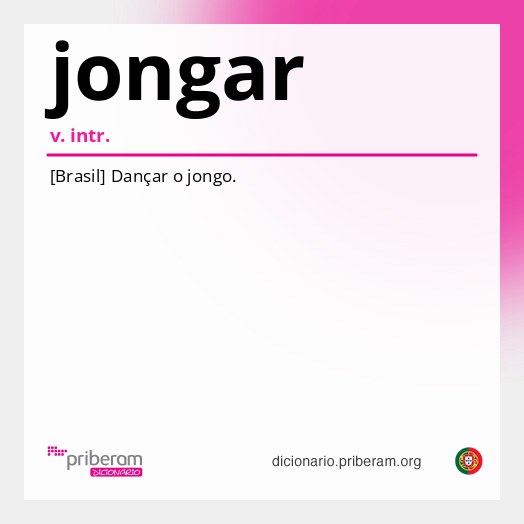 Significado de jongar