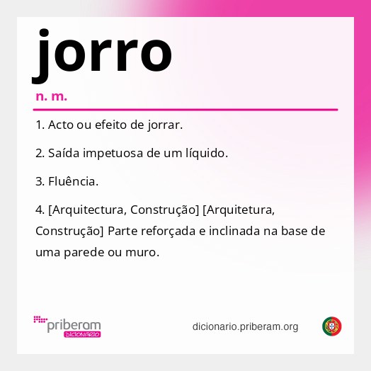 Significado de jorro