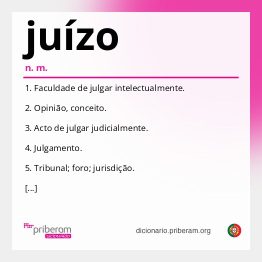 Significado de juízo