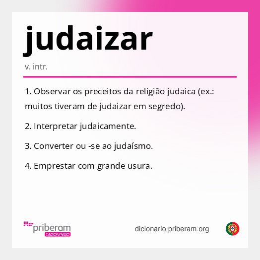 Significado de judaizar