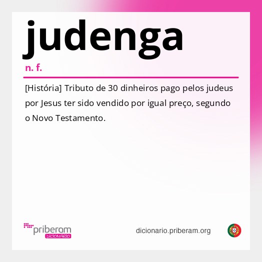 Significado de judenga