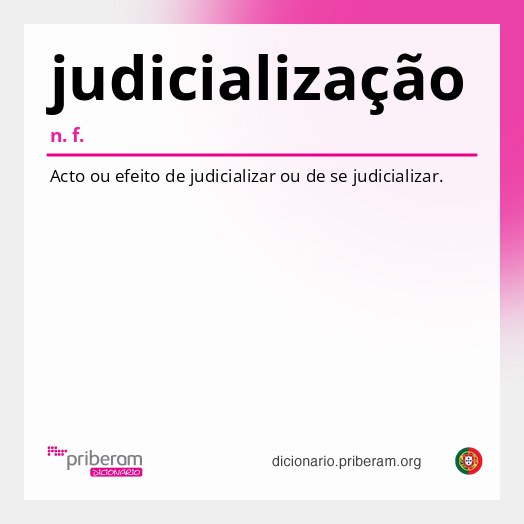 Significado de judicialização