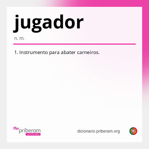 Significado de jugador