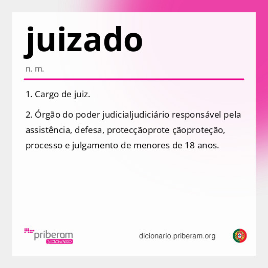 Significado de juizado
